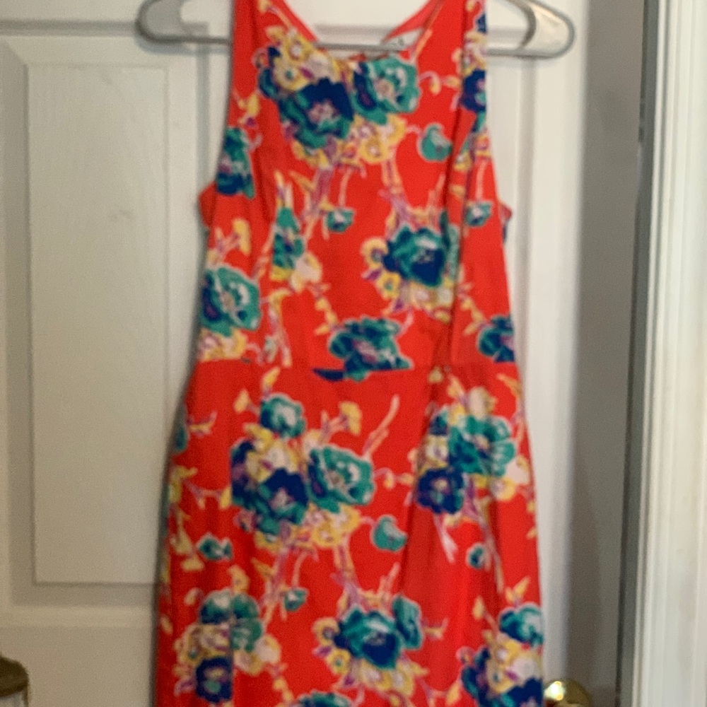 Floral Dress Orange